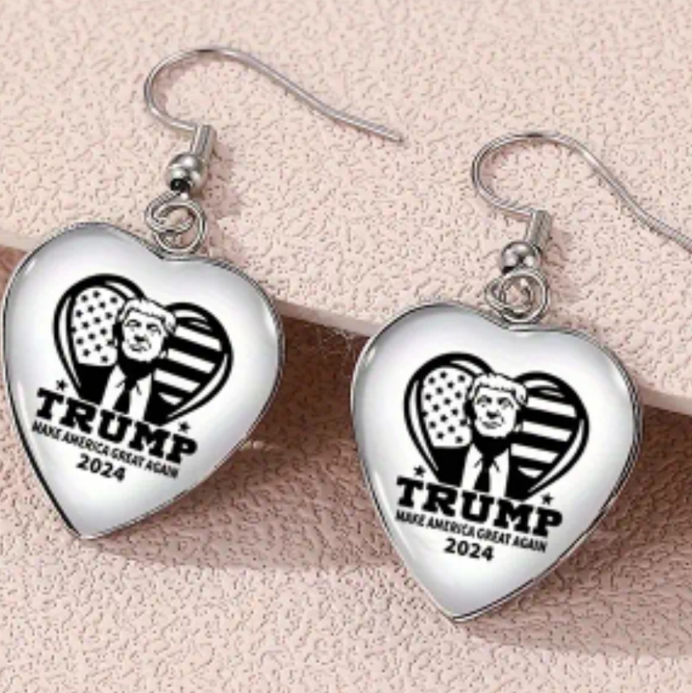 Trump 2024 maga earrings! NWT!